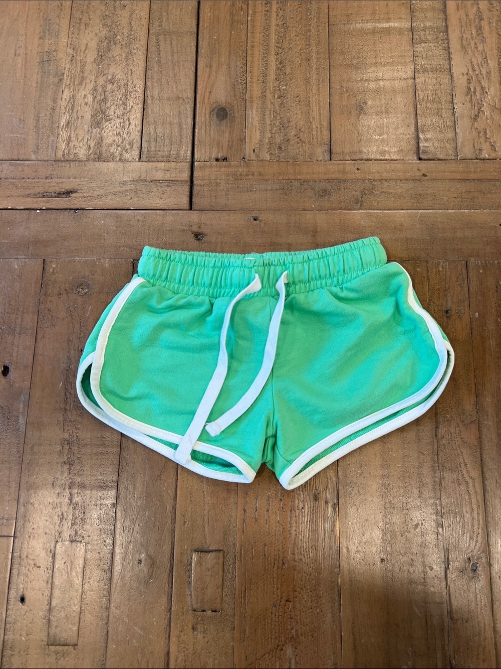 SweetHoney green jogger shorts 4T pull on elastic waist